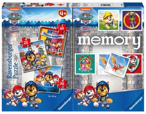 PUZZLE + JOC MEMORY PATRULA CATELUSILOR, 25/36/49 PIESE - RAVENSBURGER (RVSPC20983)