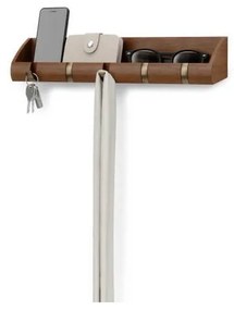 Cuier cu organizer Umbra Cubby XL natural