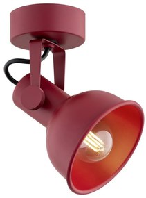 Aplica de perete / tavan cu spot directionabil design modern Lenora rosu