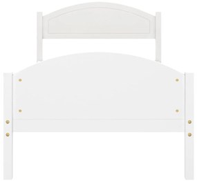 Cadru de pat, alb, 100x200 cm, lemn masiv de pin Alb, 100 x 200 cm