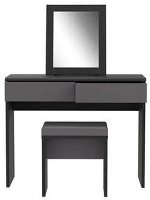 Set Masuta Toaleta Delice, Gri Wolfram Uni Si Stejar Negru, 100.3 Cm