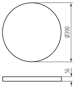 Plafonieră LED dimabilă Kanlux 38610 PLAFON LED/20W/230V 3000-6500K Wi-Fi negru