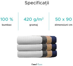 Prosop JERRY 50 x 90 cm albastru inchis, 100% bumbac