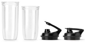 Blender Nutribullet NB1206DGCC, 1200W, 900 ml, 1 viteză + Puls, Butoane tactile, Fara BPA, Gri/Argintiu