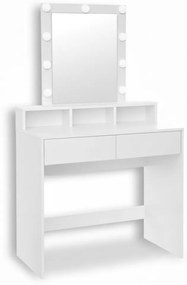 Jurhan Măsuță de toaletă VANESA cu iluminare, 80x40x145cm, albă