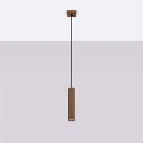 Brilagi - Pendul LED pe cablu CRESTO 1xGU10/10W/230V maro