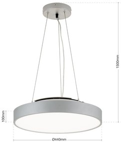 Lustra LED suspendata/aplicata SPACE D-44cm