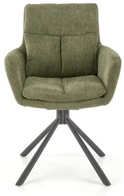Scaun rotativ K495 stofa olive