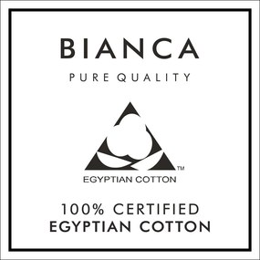 Lenjerie de pat alb din bumbac egiptean pentru o persoană 135x200 cm - Bianca