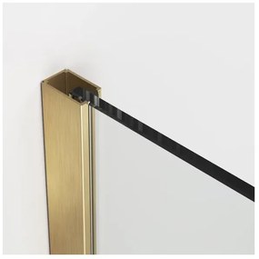 Paravan de dus tip Walk-in auriu periat SanSwiss Easy STR4P 90x200 cm