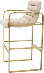 Scaun de bar elegant design LUX Olsen, scalea sand