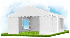 Cort de petrecere 4x5x2m Comfort PE 240g cu plasă împotriva insectelor