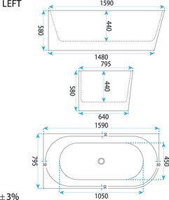Cada SYDNEY BELLANTO LEFT 160cm