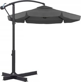 Umbrela de soare pliabila pentru gradina ARCADIA 300 cm, gri
