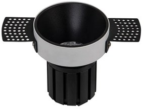 Spot LED incastrabil Trimless negru 9W 3000K