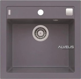 Chiuveta compozit Alveus Formic 20 Steel gri metalizat 52x51 cm