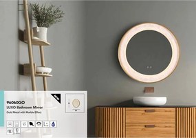 Oglinda cu iluminat pentru baie cu protectie IP44 Luxo LED, 80cm