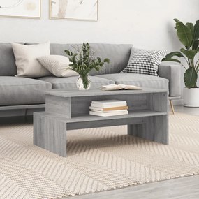 vidaXL Măsuță de cafea, gri sonoma, 90x55x42,5 cm, lemn prelucrat