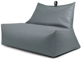 Fotoliu bean bag gri cu tapițerie din imitație de piele Icy Sofa – So Soft?