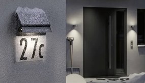 Paulmann 94694 - LED/0,2W IP44 Număr casă solar NEDA 3,7V