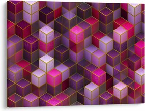 Tablou - Cuburi violet (70x50 cm)