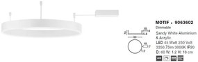 Lustra/Plafoniera LED dimabila design circular MOTIF 60cm