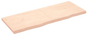 vidaXL Poliță de perete, 160x60x(2-6)cm, lemn masiv de stejar netratat