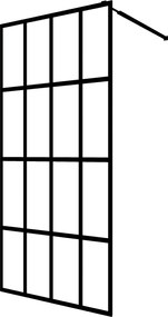 vidaXL Paravan de duș walk-in, 140x195 cm, sticlă securizată mată