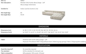 Modul stanga pentru canapeaua design LUX Hunter