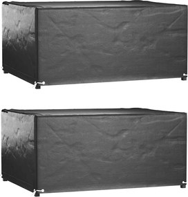 vidaXL Huse mobilă grădină, 2 buc, 8 ocheți, 160x120x75cm, rectangular