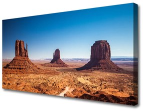 Tablou pe panza canvas Desert Peisaj Galben Maro
