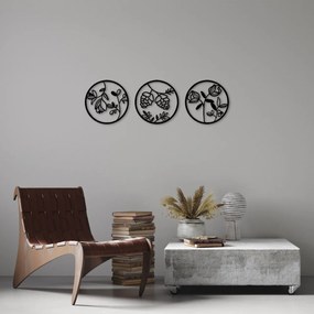 Accesoriu decorativ de perete metalic Flowers - 307 S