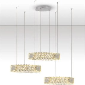 Lustra suspendata LED, cristale sticla ARIETTA