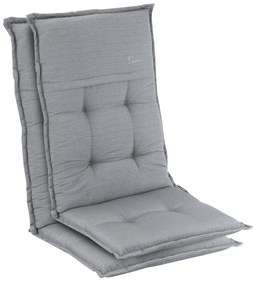 Coburg, pernă, pernă pentru fotoliu, spătar înalt, pernă scaun de grădină, poliester, 53 × 117 × 9 cm, 2 x pernă bancă