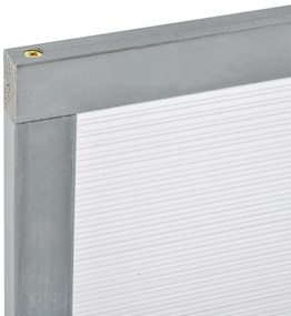 Outsunny Frühbeet Sopron din lemn și policarbonat 90 x 46 x 40 cm Șopron cu acoperire rezistentă la intemperii pentru grădină Plantbeet Gri | Aosom Romania