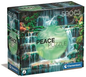 Colorat Flow Cascadă 500 de bucăți puzzle Peace Clementoni