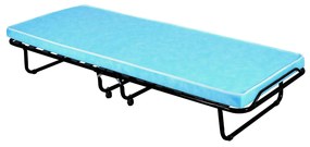 Pat pliant, 80x190 cm, include saltea H7 cm, suport saltea 14 lamele, 4 roti