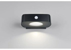 Corp de iluminat pentru exterior LED, de perete, solar (înălțime 6 cm) Bilbao – Reality