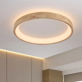 Brilagi-LED Plafonieră LED FALCON WOOD, 60W, 230V, 3000/4000/6000K, 80 cm, lemn