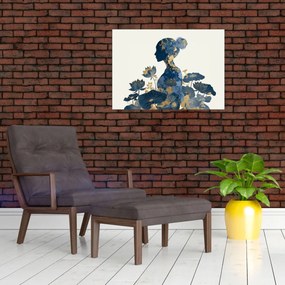 Tablou - Profil de femeie din marmură (70x50 cm)