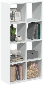 vidaXL Bibliotecă/separator cameră alb 69,5x29x137,5 cm lemn prelucrat