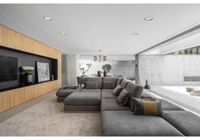 Corp de iluminat LED încastrat RONDO LED/12W/230V 4000K d. 20 cm lemn masiv pin APLED