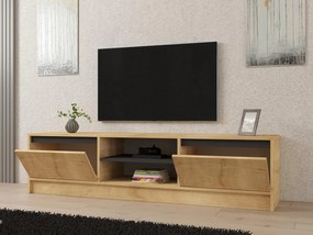 Set mobilier living Sunalerza (Stejar zafir + antracit). 1107149