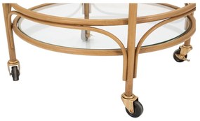 Măsuță de servire cu roți din metal ø 51 cm Panama – Mauro Ferretti