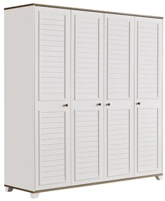 Dulap cu 4 usi pentru camera copiilor, colectia Nova ,   179x62x198 cm
