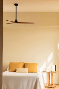 Ventilator smart sistem TUYA si telecomanda KLIM M 125cm, negru/ nuc