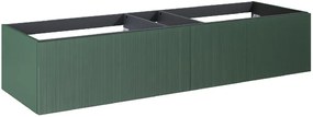 Elita Soho Slim dulap 160x45.3x31.8 cm sub chiuveta pe perete verde 169487