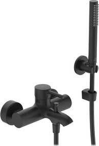 Baterie cada - dus Ideal Standard Ceraline finisaj negru mat cu set de dus