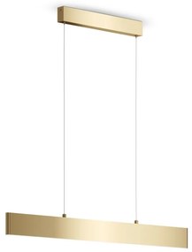 Lustra LED design tehnic Step auriu, 91cm