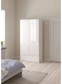 Șifonier alb 99x201 cm Naia - Tvilum